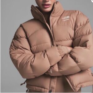 THE NORTH FACE X SKIMS 2000 RETRO NUPTSE JACKET IN SIENNA